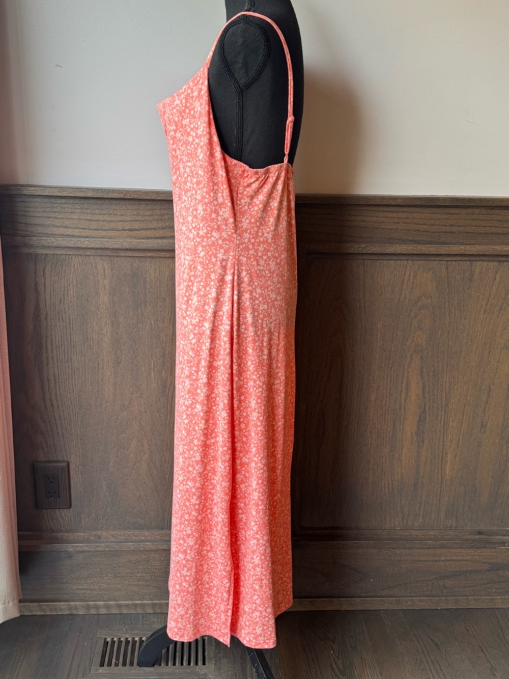 Wallflower Floral Slip Dress in Coral Pink soft stretchy XL NWOT - Picture 3 of 9